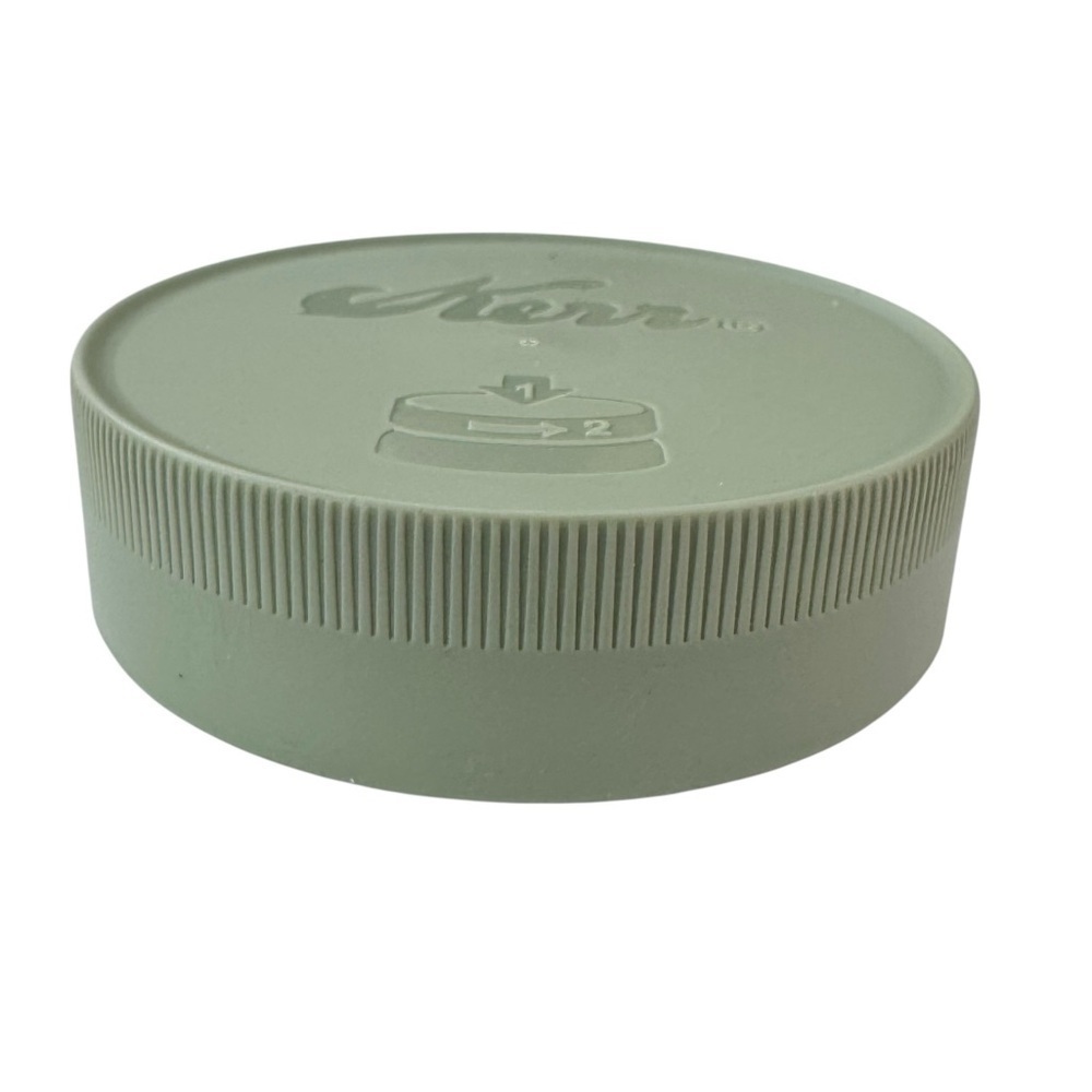 NEW Kerr Child Resistant Wide Mouth Lids Green Set of 2 - Picture 7 of 8